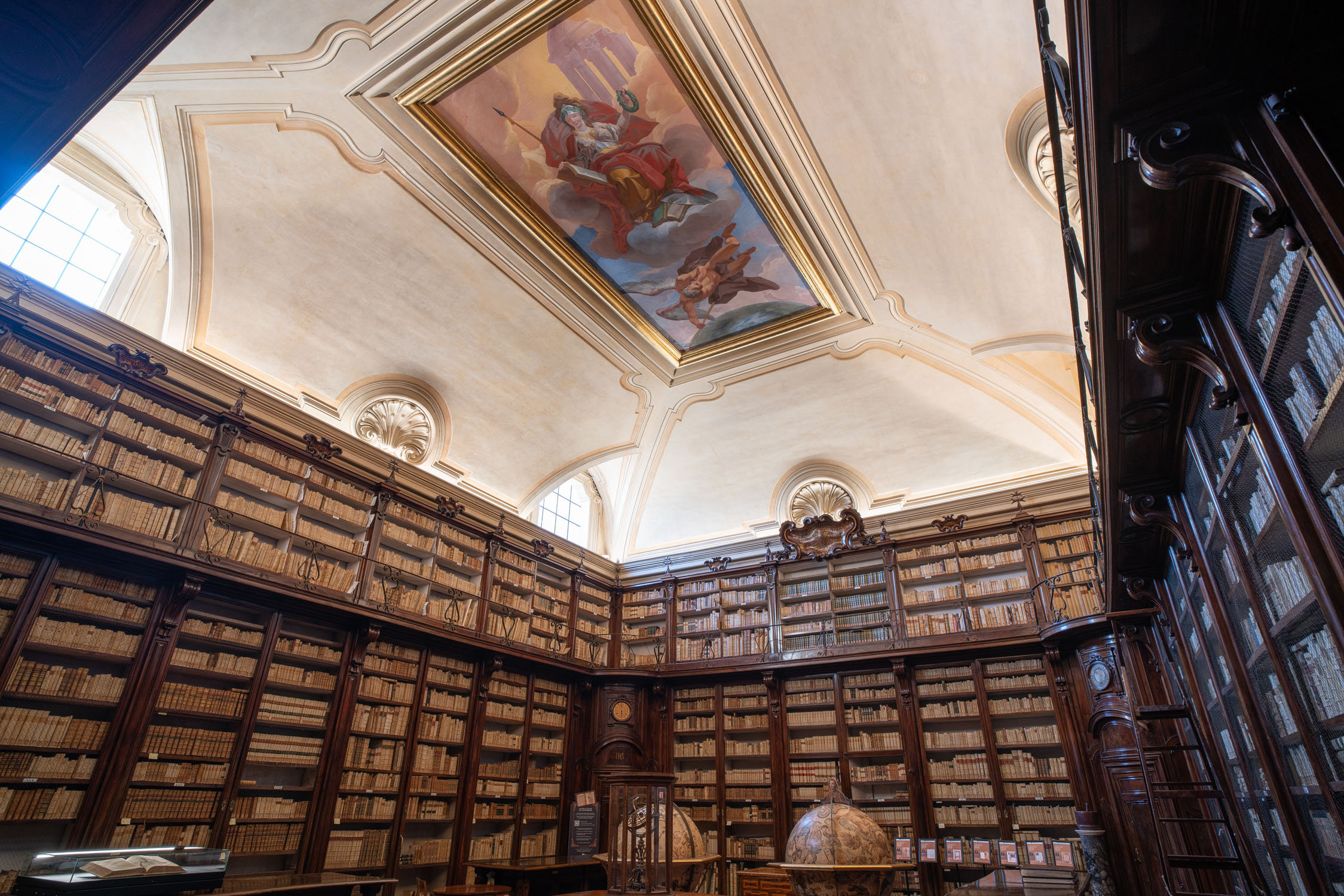 Saxia Museum | Percorsi | Biblioteca Lancisiana | Volta della sala lettura, Gregorio Guglielmi sec. XVIII