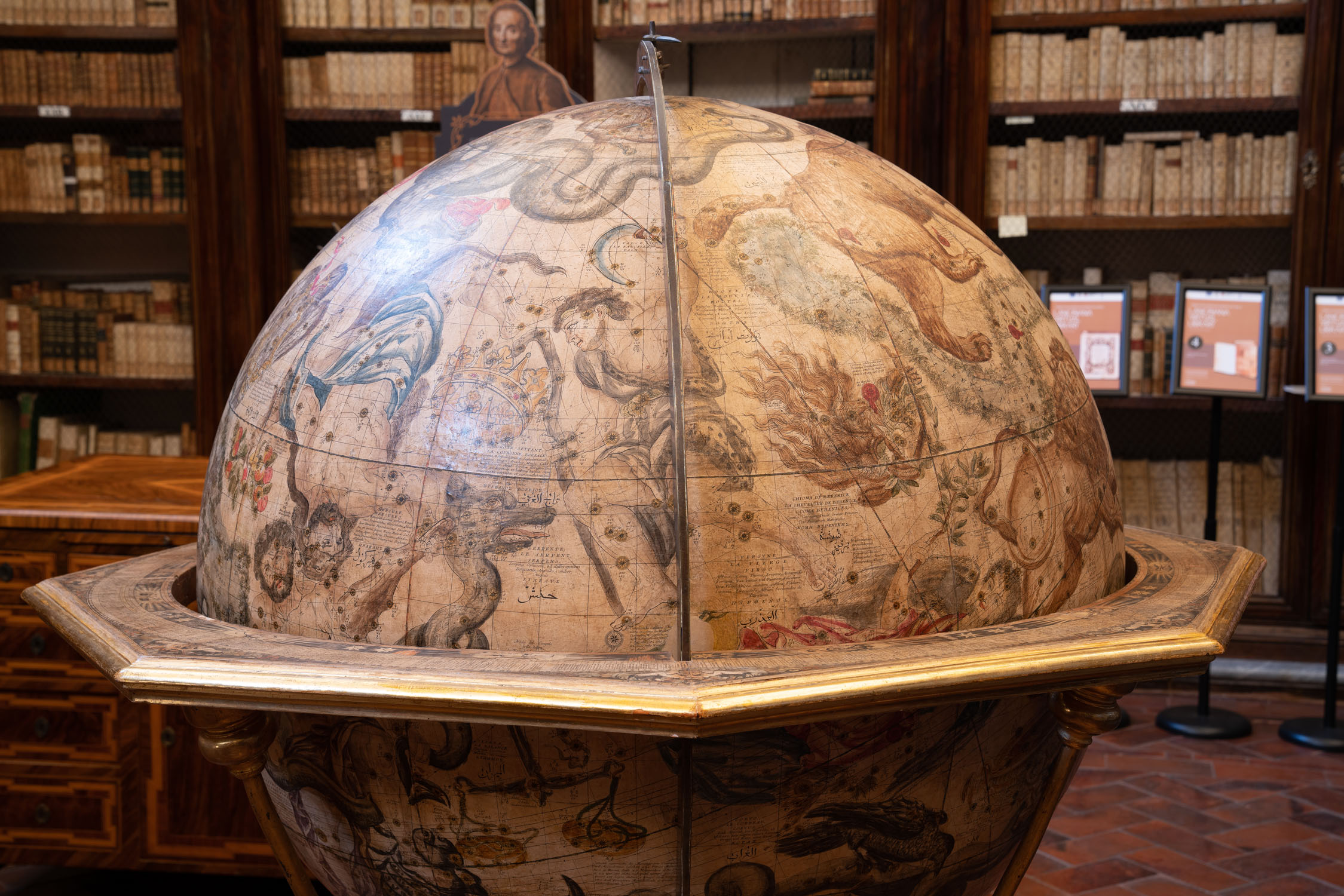 Saxia Museum | Percorsi | Biblioteca Lancisiana | Globo celeste e globo terraqueo, Vincenzo Maria Coronelli XVII sec.