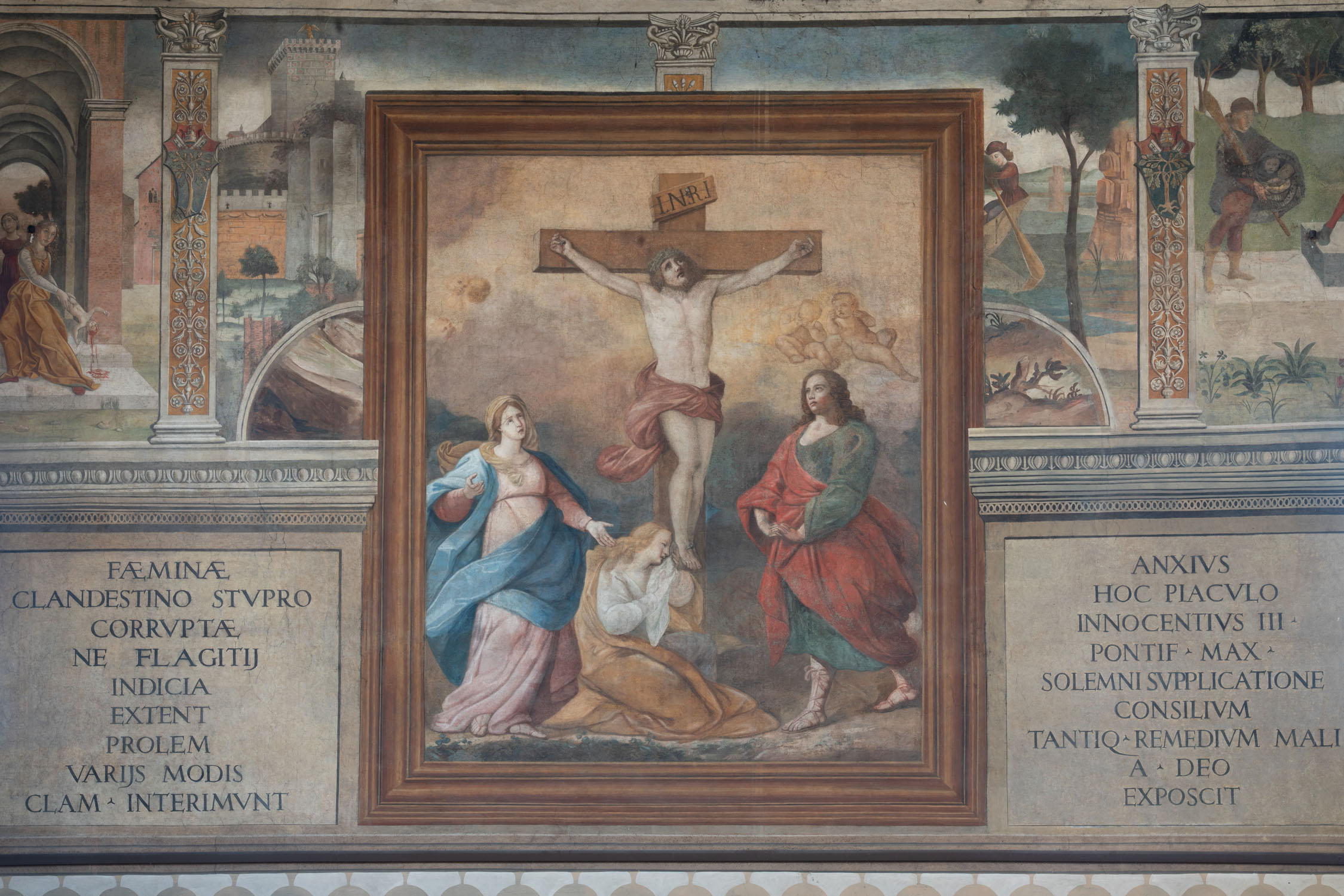 Saxia Museum | Percorsi | Corsie Sistine | Controfacciata: Il sogno di Innocenzo III