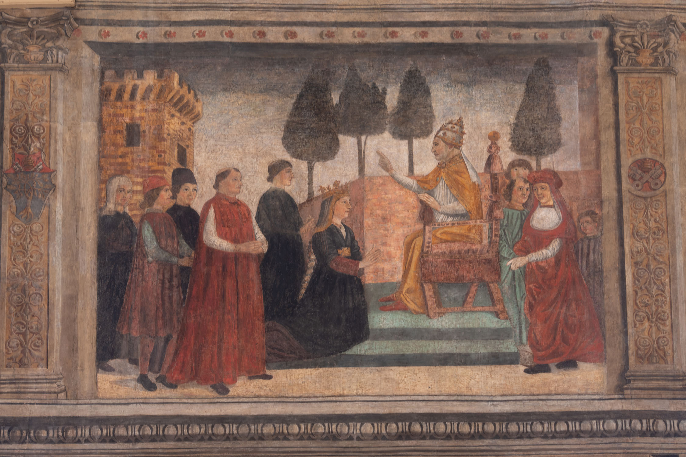 foto-56 Saxia Museum | Percorsi | Corsie Sistine | Sisto IV affida la Biblioteca Vaticana a Bartolomeo Sacchi, detto il Platina ed altri episodi delle vita del pontefice